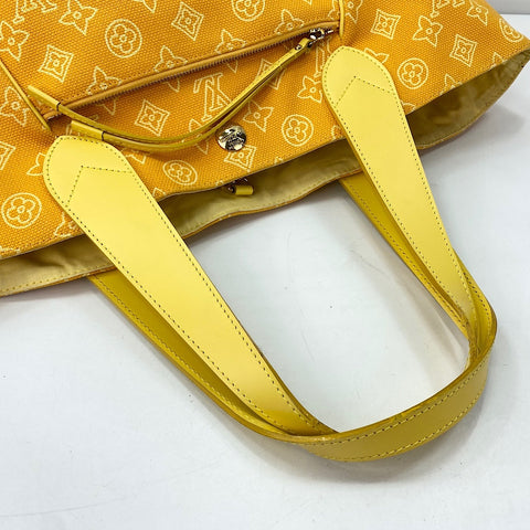 LOUIS VUITTON Kaba Ibanema Tote Bag yellow WS30653