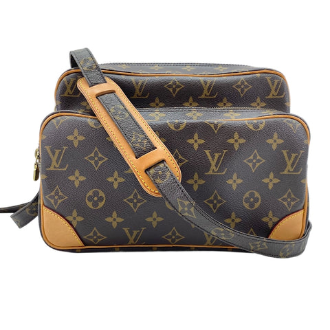 LOUIS VUITTON Nile Shoulder Bag Brown WS30656