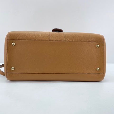 Delvaux Brillant 2WAY Handbag beige WS30659