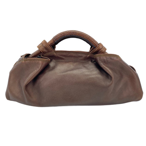 LOEWE Nappa Aire Anagram Handbag Brown WS30663