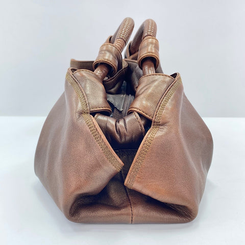 LOEWE Nappa Aire Anagram Handbag Brown WS30663