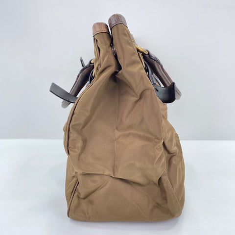 PRADA Tessuto Tote Bag Brown WS30664