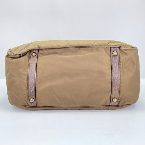 PRADA Tessuto Tote Bag Brown WS30664
