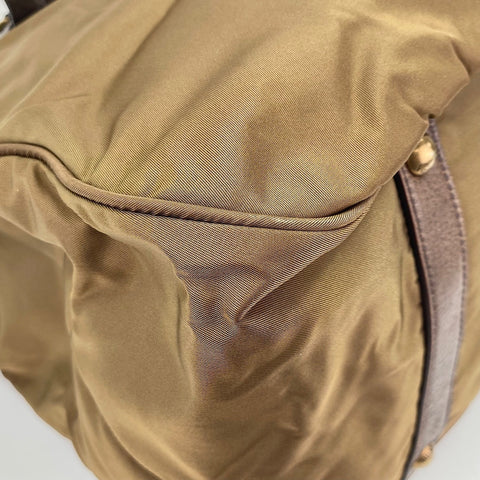 PRADA Tessuto Tote Bag Brown WS30664
