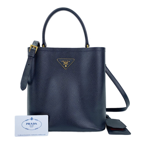 PRADA 2-Way Vanier Handbag black WS30665