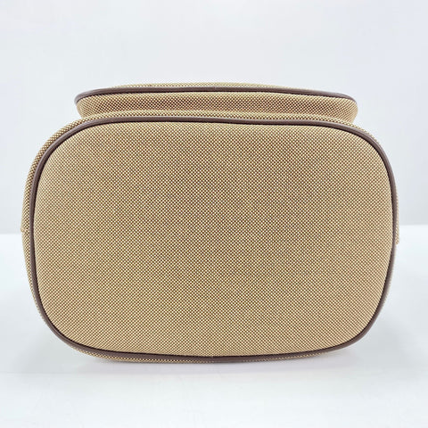 PRADA Duet Logo Jacquard 2WAY Handbag beige WS30666