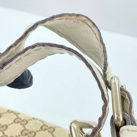GUCCI Charlotte G logo Tote Bag beige WS30668