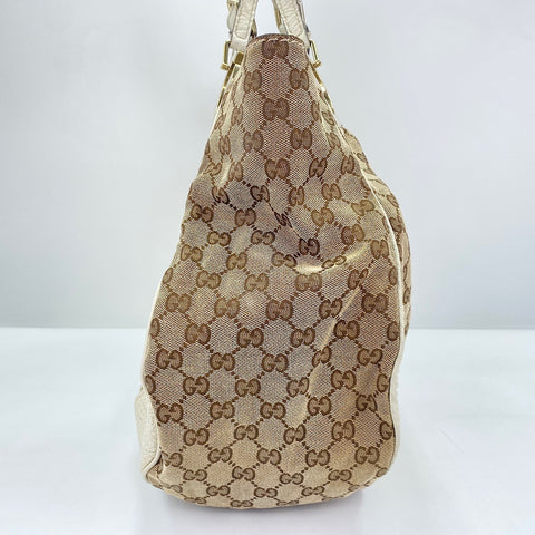 GUCCI Charlotte G logo Tote Bag beige WS30668