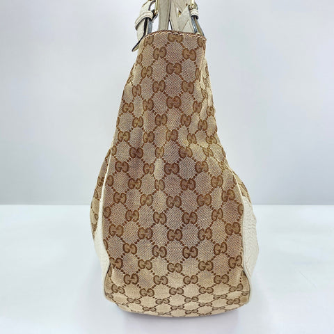 GUCCI Charlotte G logo Tote Bag beige WS30668