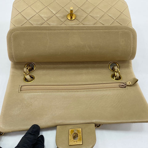 CHANEL Matelassé 23 Shoulder Bag beige WS30670