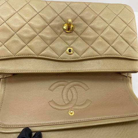 CHANEL Matelassé 23 Shoulder Bag beige WS30670