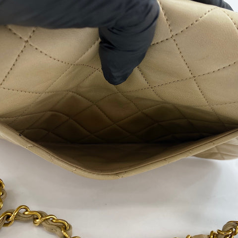 CHANEL Matelassé 23 Shoulder Bag beige WS30670