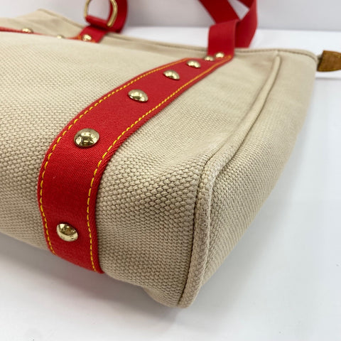 LOUIS VUITTON Kaba MM Tote Bag beige WS30672