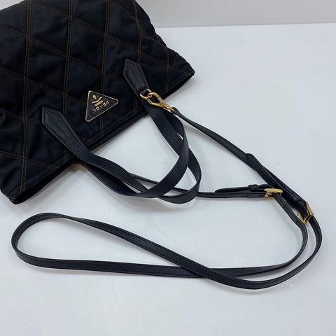 PRADA 2WAY Handbag black WS30682
