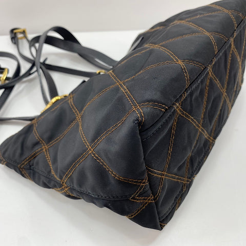 PRADA 2WAY Handbag black WS30682