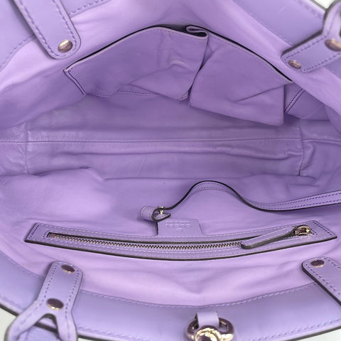 GUCCI Zebra Pattern Handbag purple WS30691