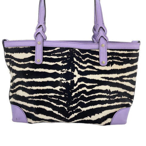 GUCCI Zebra Pattern Handbag purple WS30691