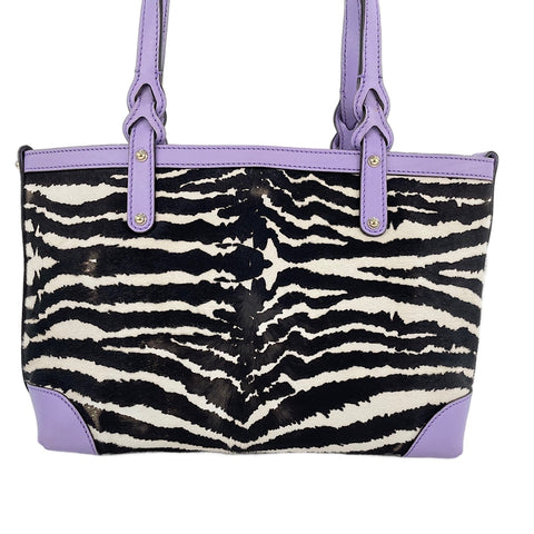 GUCCI Zebra Pattern Handbag purple WS30691