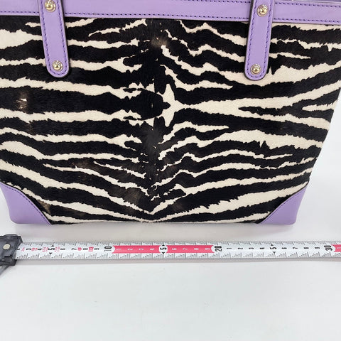 GUCCI Zebra Pattern Handbag purple WS30691