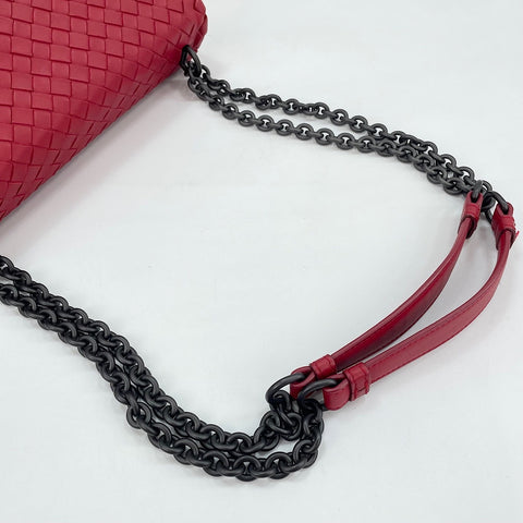 BOTTEGAVENETA INTRECCIATO  Shoulder Bag Red WS30692