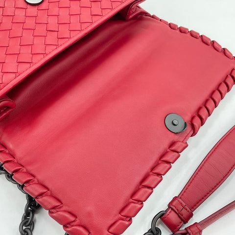 BOTTEGAVENETA INTRECCIATO  Shoulder Bag Red WS30692