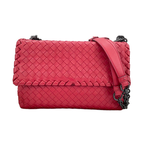 BOTTEGAVENETA INTRECCIATO  Shoulder Bag Red WS30692