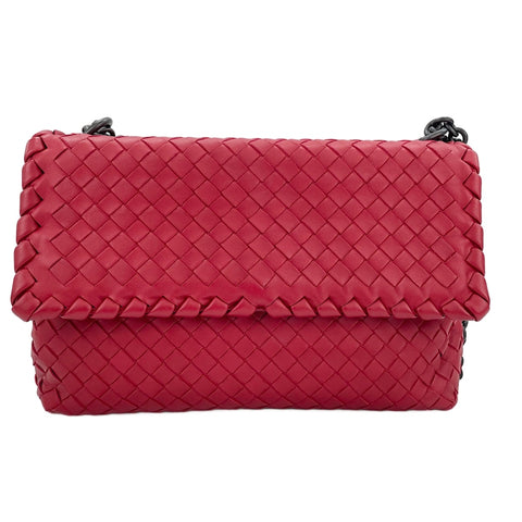 BOTTEGAVENETA INTRECCIATO  Shoulder Bag Red WS30692