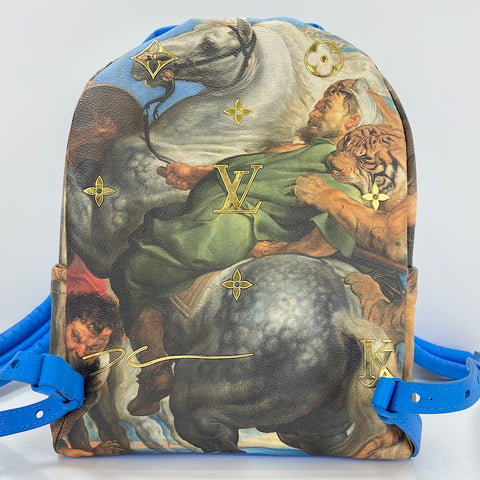 LOUIS VUITTON Masters Collection Rubens Palm Springs Backpack Â· Daypack blue WS30699