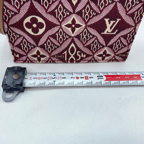 LOUIS VUITTON Petite Sac Plat 1854 Handbag wine-red WS30701