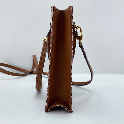 LOUIS VUITTON Petite Sac Plat 1854 Handbag wine-red WS30701