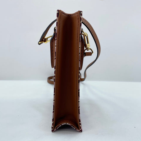 LOUIS VUITTON Petite Sac Plat 1854 Handbag wine-red WS30701
