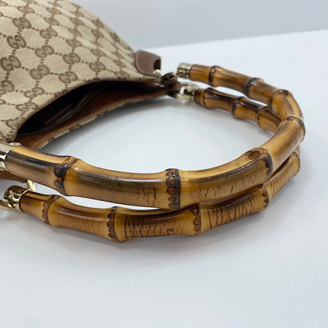 GUCCI Bamboo Handbag Brown WS30711