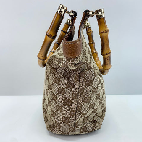 GUCCI Bamboo Handbag Brown WS30711