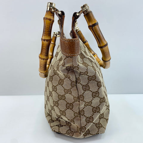 GUCCI Bamboo Handbag Brown WS30711