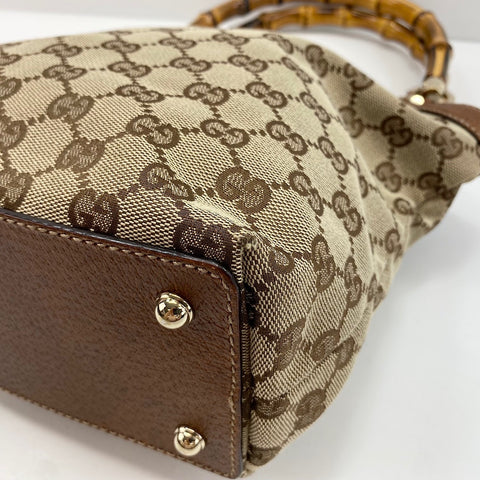GUCCI Bamboo Handbag Brown WS30711