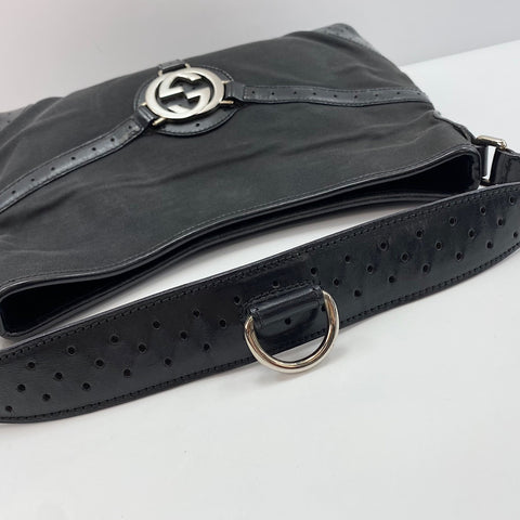GUCCI Interlocking G Shoulder Bag black WS30712