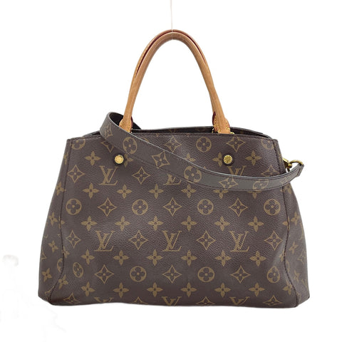 LOUIS VUITTON Montaigne MM Handbag Brown WS30716