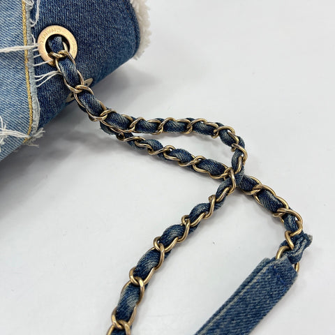 CHANEL Egypt Line Shoulder Bag blue WS30719