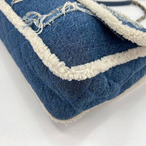 CHANEL Egypt Line Shoulder Bag blue WS30719