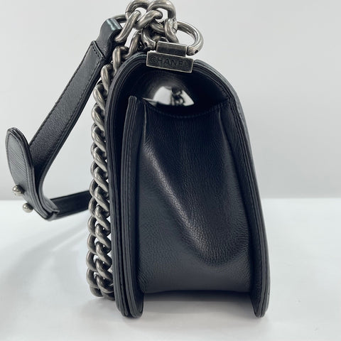 CHANEL Boy Chanel Medium Shoulder Bag black WS30720