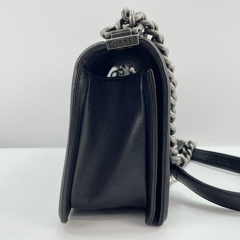 CHANEL Boy Chanel Medium Shoulder Bag black WS30720