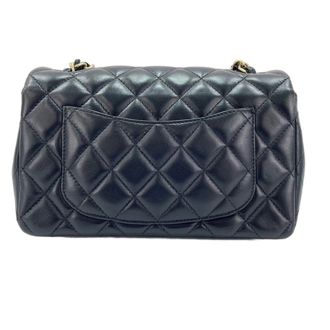 CHANEL Mini Matelassé Shoulder Bag black WS30721