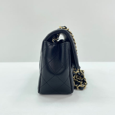 CHANEL Mini Matelassé Shoulder Bag black WS30721
