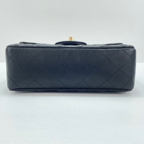 CHANEL Mini Matelassé Shoulder Bag black WS30721