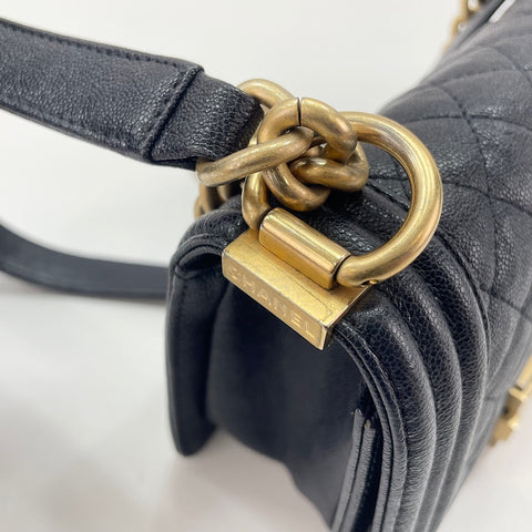 CHANEL Boy Chanel Small Shoulder Bag black WS30722