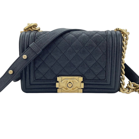 CHANEL Boy Chanel Small Shoulder Bag black WS30722