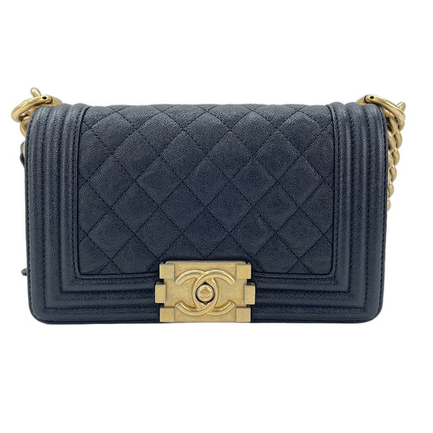 CHANEL Boy Chanel Small Shoulder Bag black WS30722