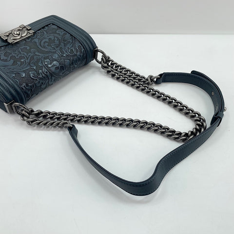 CHANEL Boy Chanel Small Shoulder Bag blue WS30723