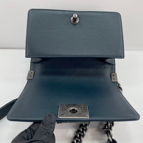 CHANEL Boy Chanel Small Shoulder Bag blue WS30723