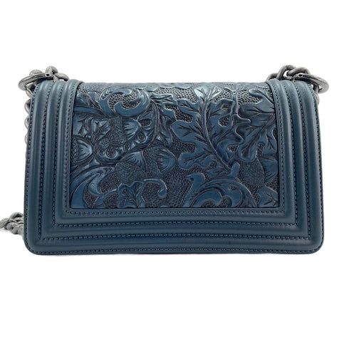 CHANEL Boy Chanel Small Shoulder Bag blue WS30723